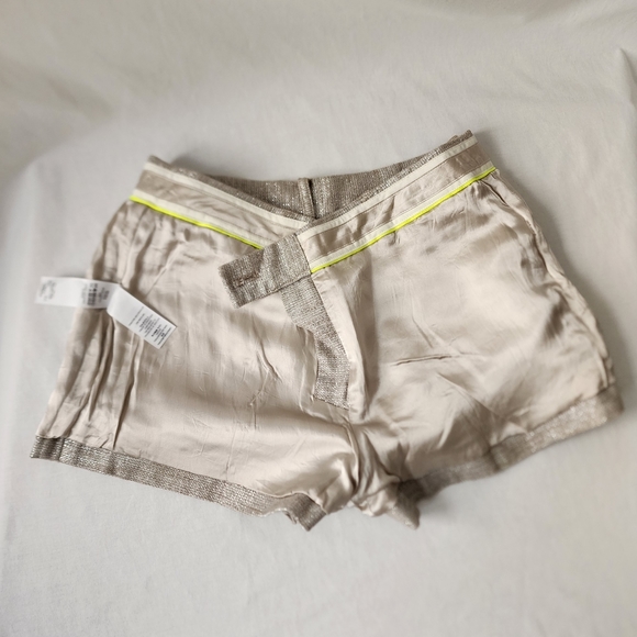 JUICY COUTURE Sparkly Tweed Shorts Satin Lined Plazacore 2000's Y2K Luxury - Picture 10 of 12